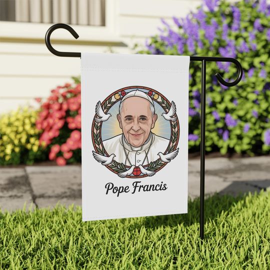 Discover Pope Francis Memorial Flag, Papa Francis Garden Flag, RIP Pope Francis Flag
