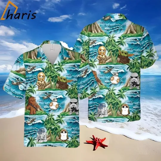 Discover Starr Warss Hawaiian Button Down Shirt Unisex Adults S-5xl New