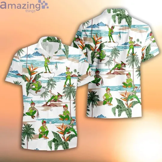 Discover peterr pann Hawaiian Button Down Shirt Unisex Adults S-5xl New