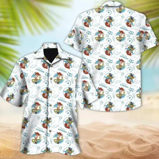 Discover Woodyy toy stories Hawaiian Button Down Shirt Unisex Adults S-5xl  New