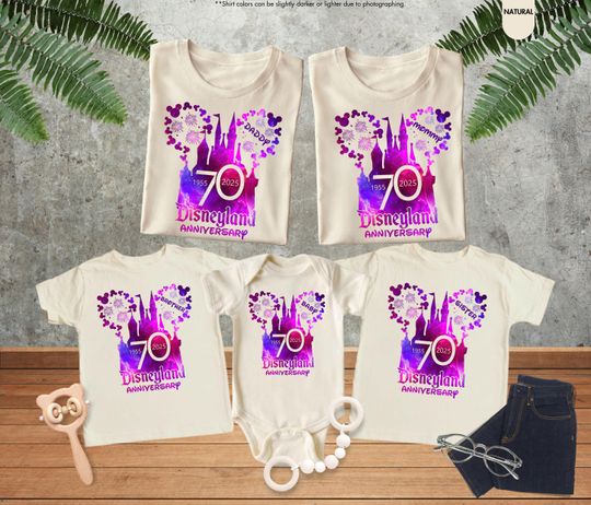 Discover Disneyyland Family 70th Anniversary Shirt