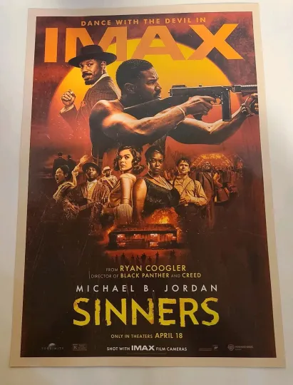 Discover Sinners (2025) IMAX Movie Regal Opening Night Event Poster