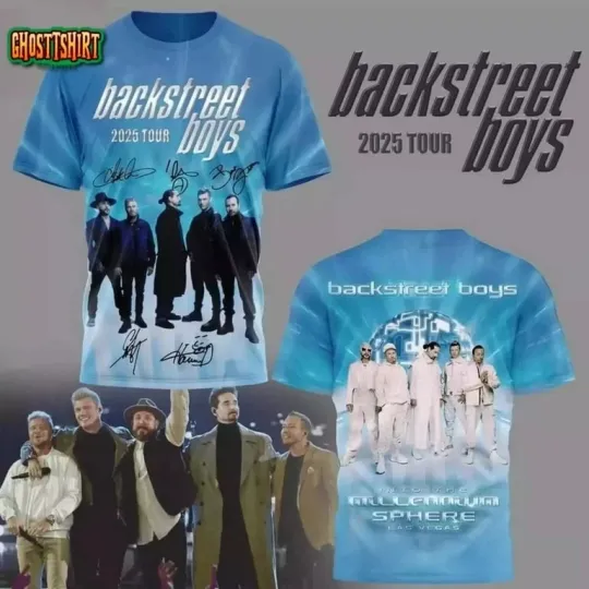 Discover Backstreet Boys 2025 Tour Special 3D T-Shirt, Unisex All Size Gift Fan