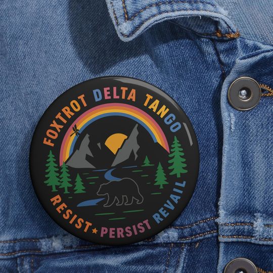 Discover FDT Anti Trump Pin Button, FDT Pin Button