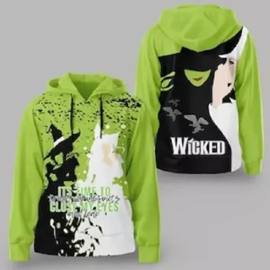 Discover Wicked 3D Hoodie, Movie Hoodie