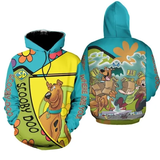 Discover Scooby Doo Pullover 3D Hoodie Fashion 3D Hoodie For Men Women