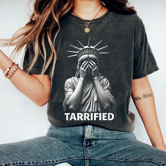 Discover TARIFFIED T-Shirt, anti Trump Shirt, political humor, Political Statement Shirt