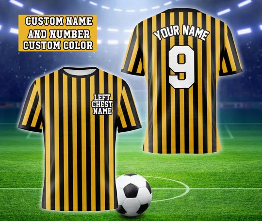 Discover Personalized Referee Shirt, Custom Any Colors Pinstripe Jersey All Over Print Shirt, Athletic Referee Jersey Game Day Outfit