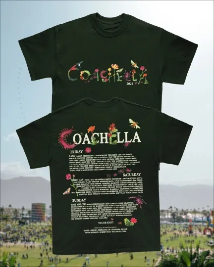 Discover Coachellla Cactus Flower 2025 reprint T-Shirt