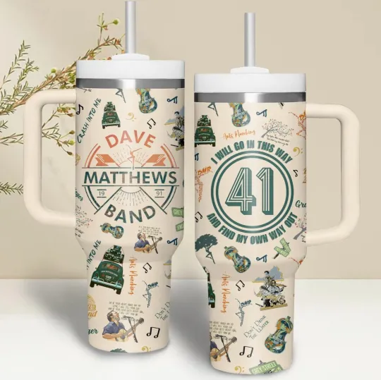 Discover Dave Matthews Band Music Cup 40 Oz Tumbler With Handle