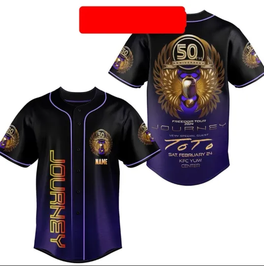 Discover Journey 50th Anniversary Freedom Tour Baseball Jersey Father Day Gift