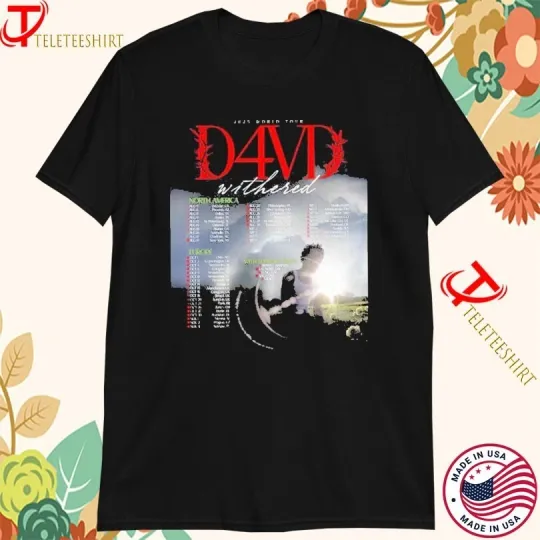 Discover D4VD Withered 2025 World Tour Dates T-shirts
