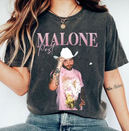 Discover 90s Music Graphic T-shirt, Posty X Jelly Roll Concert 2025 Fans Shirt
