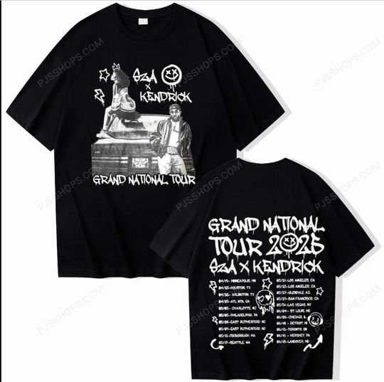 Discover Kendrick Lamar & SZA 2025 Tour T-shirt Man Women Harajuku