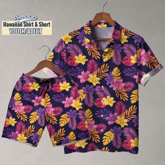 Discover Summer Tropical Hawaii Floral Pattern Hawaiian Shirt