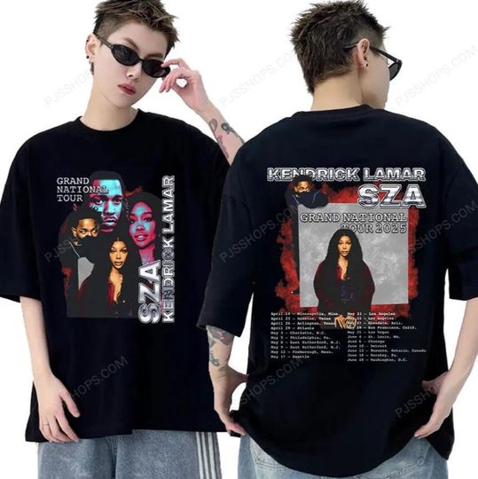 Discover Rapper Kendrick Lamar-Sza Grand National Tour 2025 New Album T Shirts