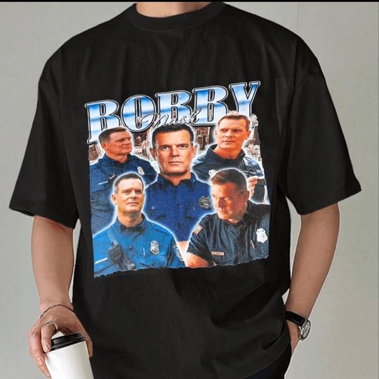 Discover Bobby Nash Shirt, 9-1-1 TV Show Tee, Firefighter Fan T-Shirt, First Responder Merch, Cast Tribute Shirt for Fans