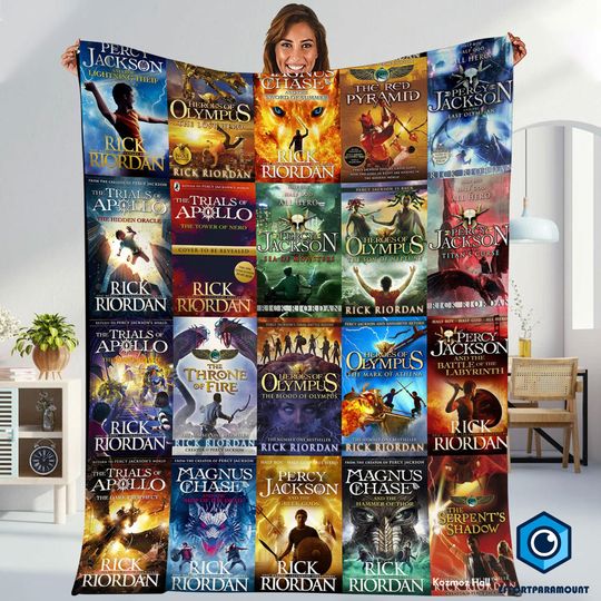 Discover Percy Jackson and the Olympians Blanket, Greek Mythology Blanket, Rick Riordan Bookish Blankets