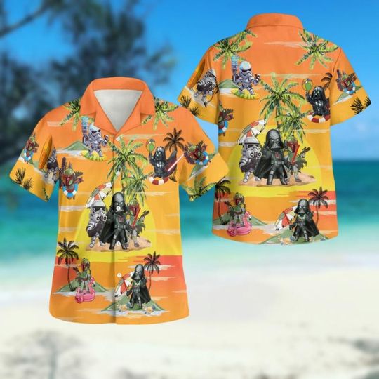 Discover Starr Warss Hawaiian Shirt, Darthh Vaderr Stormtrooper Boba Fett Hawaiian