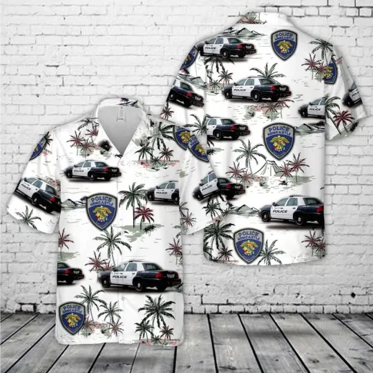 Discover Newcastle Oklahoma Police Department Hawaiian Shirt