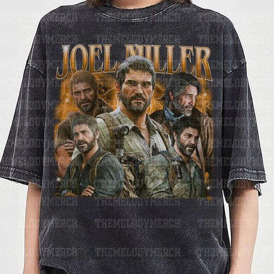 Discover Joel Miller The Last Of Us Vintage T-Shirt, Gift For Woman And Man Unisex T-Shirt