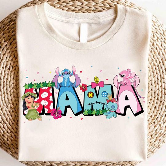 Discover Lilo and Stitchh Mama Shirt, Mother's Day T-Shirt, Disneyyy Mama Shirt