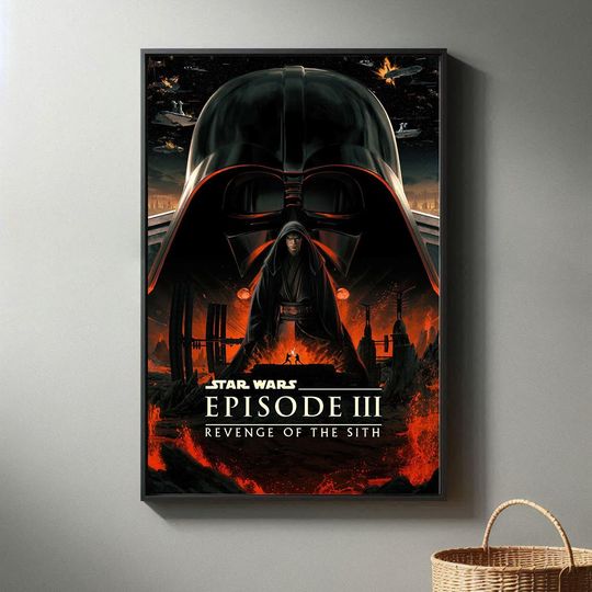 Discover Starr Warss Revenge of the Sith 20th Anniversary Movie Poster | High Quality Poster Print