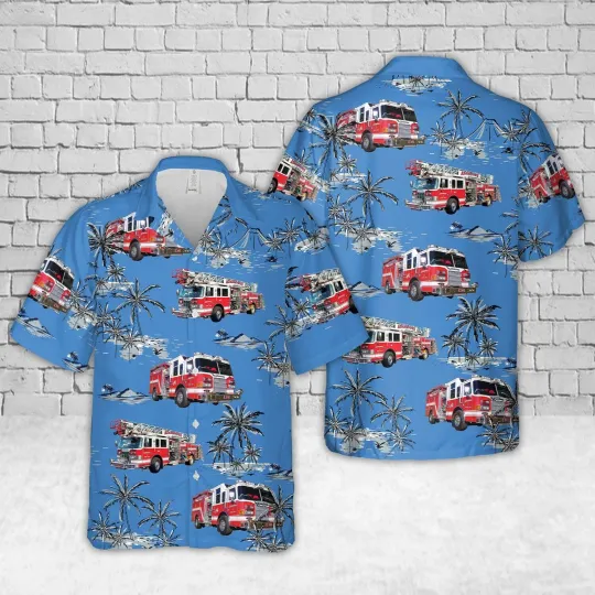 Discover Adamstown Pennsylvania Adamstown Fire Company Hawaiian Shirt
