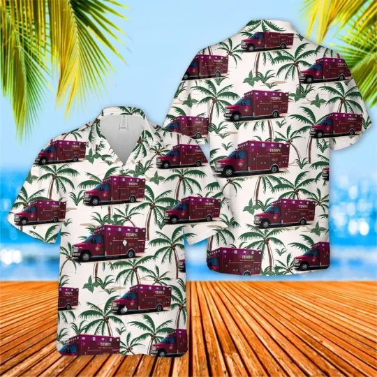 Discover Tempe Fire Medical Rescue Department Hawaiian Shirt