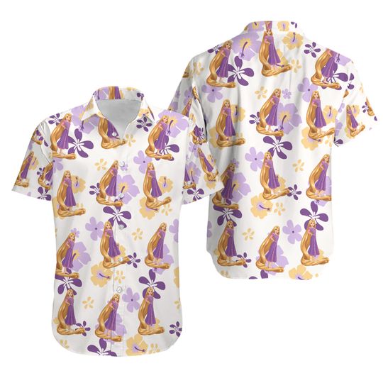 Discover Disneyyy Rapunzell Button Shirt, Disneyyy Princess Shirt and Shorts