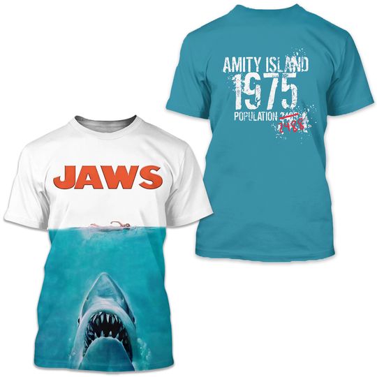 Discover Jaws Movie T-Shirt: Horror Fan Gift