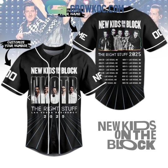 Discover NK on The Block The Right Stuff 2025 Personalized Baseball Jersey