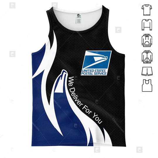 Discover Postal Worker Tank Top, Post Office 3D All Over Printed Tank Top BC419
