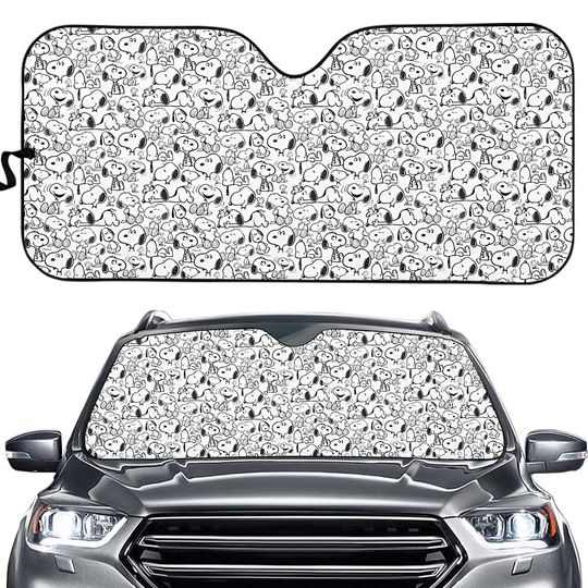Discover Snoopy Dog Car Sun Shades, Car Accessories Gifts