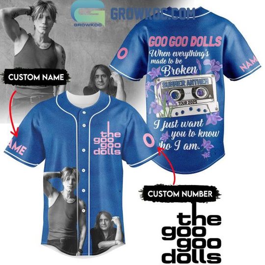 Discover The Goo Goo Dolls Summer Anthem Tour 2025 Personalized Baseball Jersey