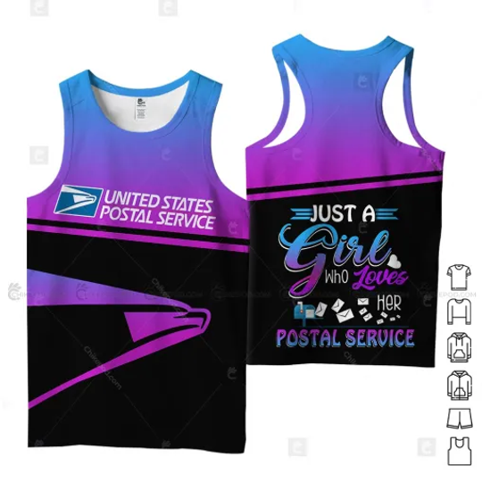 Discover Postal Worker Tank Top, Post Office 3D All Over Printed Tank Top CM209