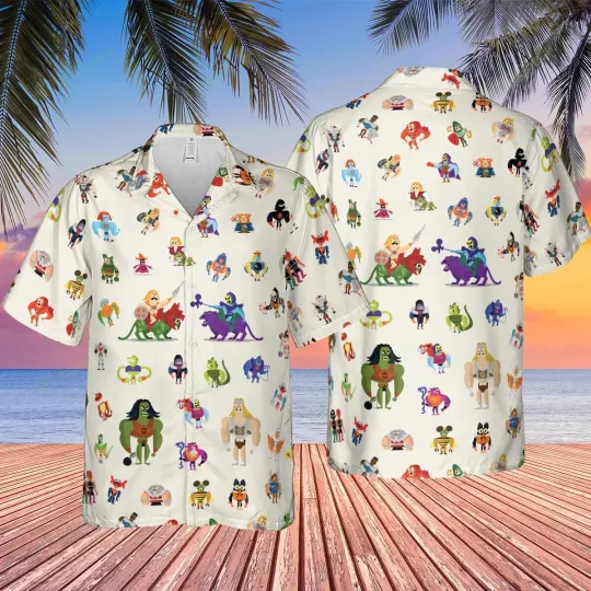 Discover He-Man & Masters Of The Universe Hawaiian Button Down Shirt Unisex Adults S-5XL