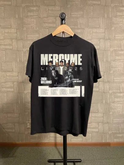 Discover MercyMe Live 2025 Tour Date T Shirt