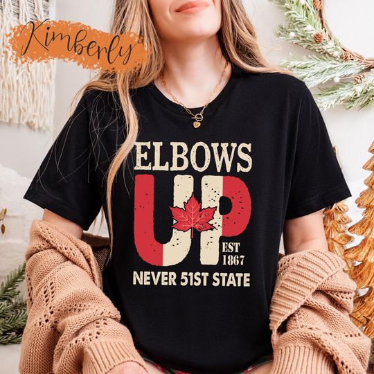Discover Retro ELBOWS UP Shirt, Never 51st State Shirt, Elbows Up Shirt