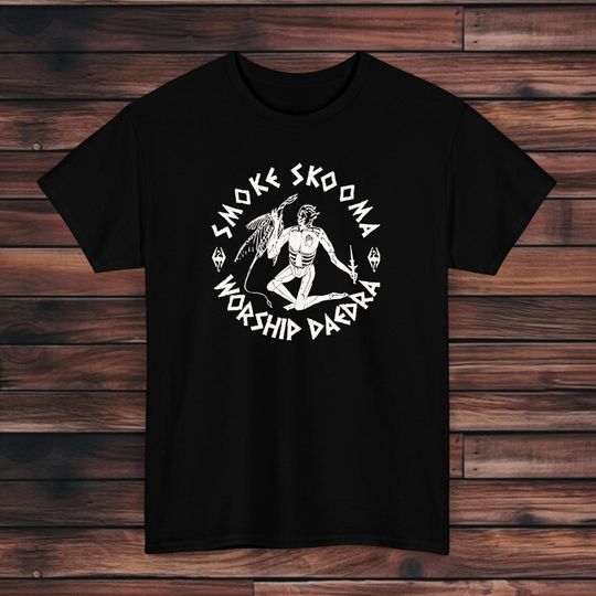 Discover Smoke Skooma Worship Daedra T-shirt, Deadra T-shirt, Skooma T-shirt