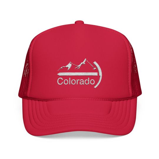 Discover Colorado Embroidered Foam Trucker Hat