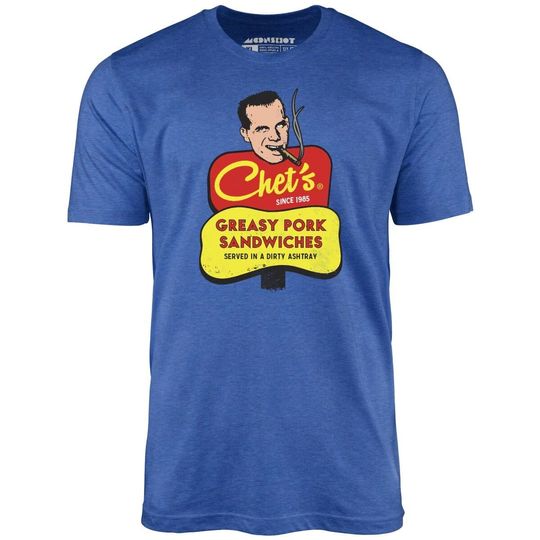 Discover Chet's Greasy Pork Sandwiches - Unisex T-Shirt - Weird Science Tee