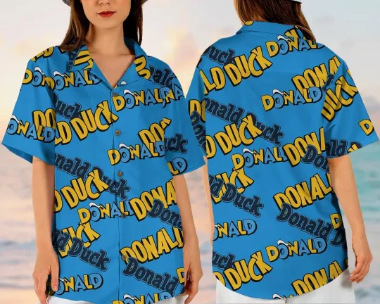 Discover Donald Duckk Hawaiian Shirt - Disneyyy Tropical Vintage Cartoon Aloha
