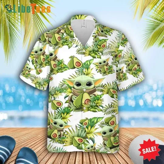 Discover Starr Warss Babyy Yodaa Avocado Starr Warss Hawaiian Shirt