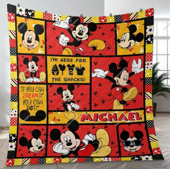 Discover Personalized Mickeyy mouse SOFA BLANKET