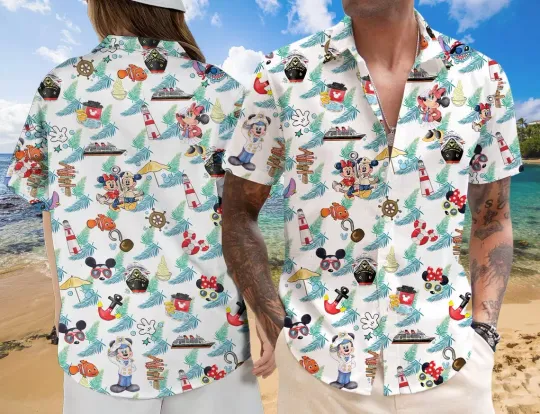 Discover Disneyyy Cruise Hawaiian Shirt, Disneyyy Summer Shirt, Mickeyy Minniee Hawaiian Shirt