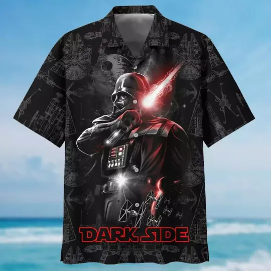 Discover Darthh Vaderr Hawaiian Shirt, Starr Warss Button Shirt, Magicc Kingdom Shirt