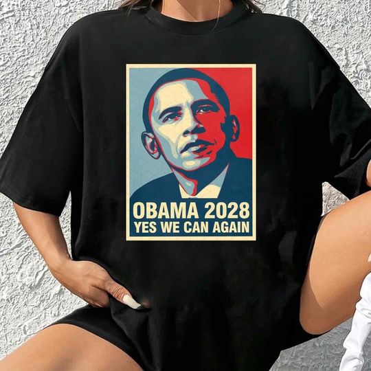 Discover Obama 2028 Yes We Can Again Shirt,  Funny Political