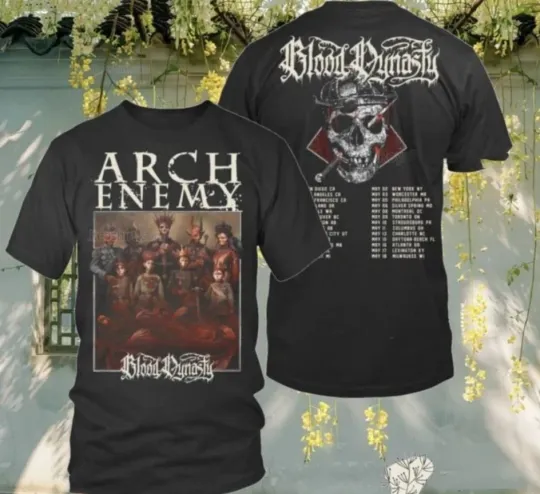 Discover Arch Enemy North American Blood Dynasty 2025 Tour AOP 3D T-Shirt