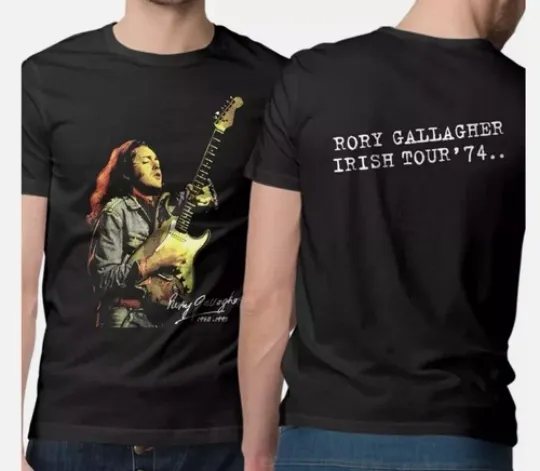 Discover The Best of Rory Gallagher Shirt Full Size S-5XL Cotton Tour 2side